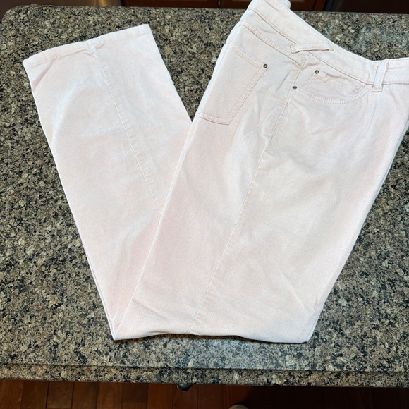 Lee Light Pink Corduroy 5 Pocket pant size 10 Medium Mid Rise 31 in inseam - Picture 1 of 8